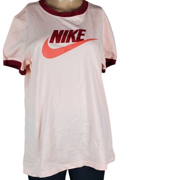 Nike Orange & Brick Red T-Shirt - Picture 1 of 4